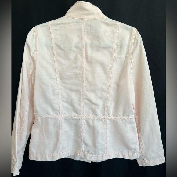 🆕 🌸 NWOT Talbots Blush Pink Utility Safari Jacket – Women’s Size 4 - Picture 11 of 14